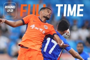 FULLTIME 全场比赛结束，青岛海牛0-1不敌上海申花